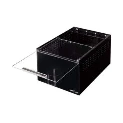 REPTIZOO – Black Acrylic Habitat – 12” X 8” X 6”