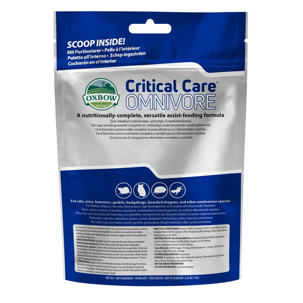 Oxbow Animal Health Critical Care Omnivore Formula