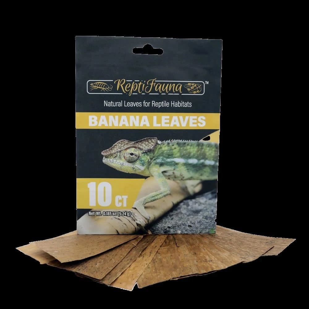 ReptiFauna Banana Leaves 10 Ct