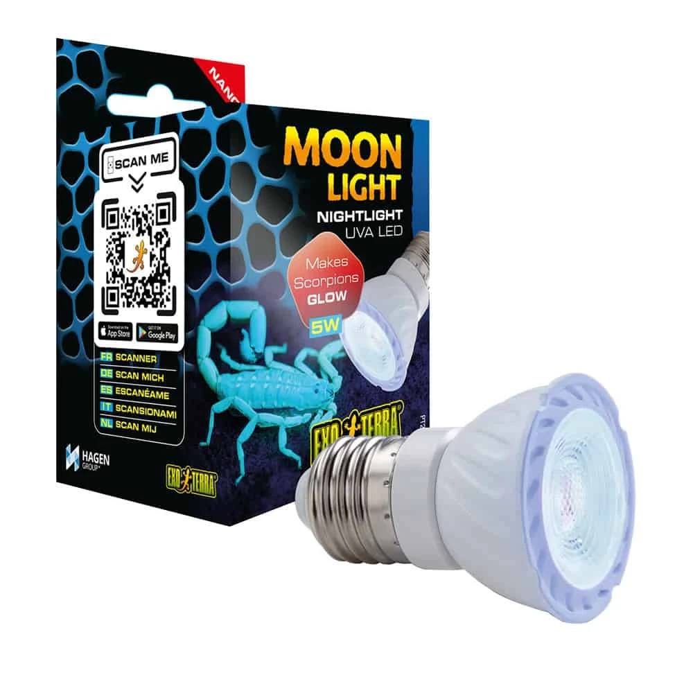 Exo Terra Moonlight UVA LED Bulb – Nano – 5W