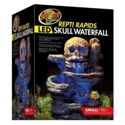 Zoo Med ReptiRapids Skull LED Waterfall